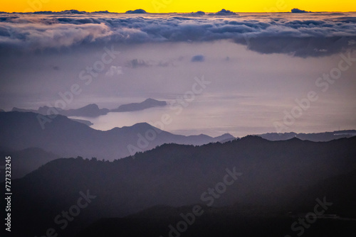 sunrise at pico do arieiro, madeira, trekking, outdoor, view, portugal, mountain,