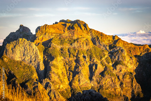 sunrise at pico do arieiro, madeira, trekking, outdoor, view, portugal, mountain, 