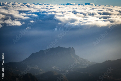 sunrise at pico do arieiro, madeira, trekking, outdoor, view, portugal, mountain, 