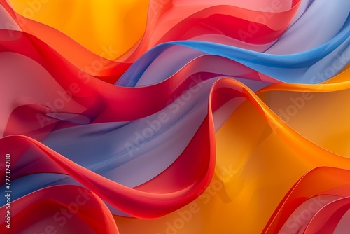 abstract wavy texture with layers of intertwining curves in warm tones