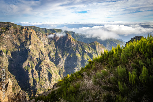 sunrise at pico do arieiro, madeira, trekking, outdoor, view, portugal, mountain, 