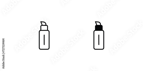 concealer icon with white background vector stock illustration