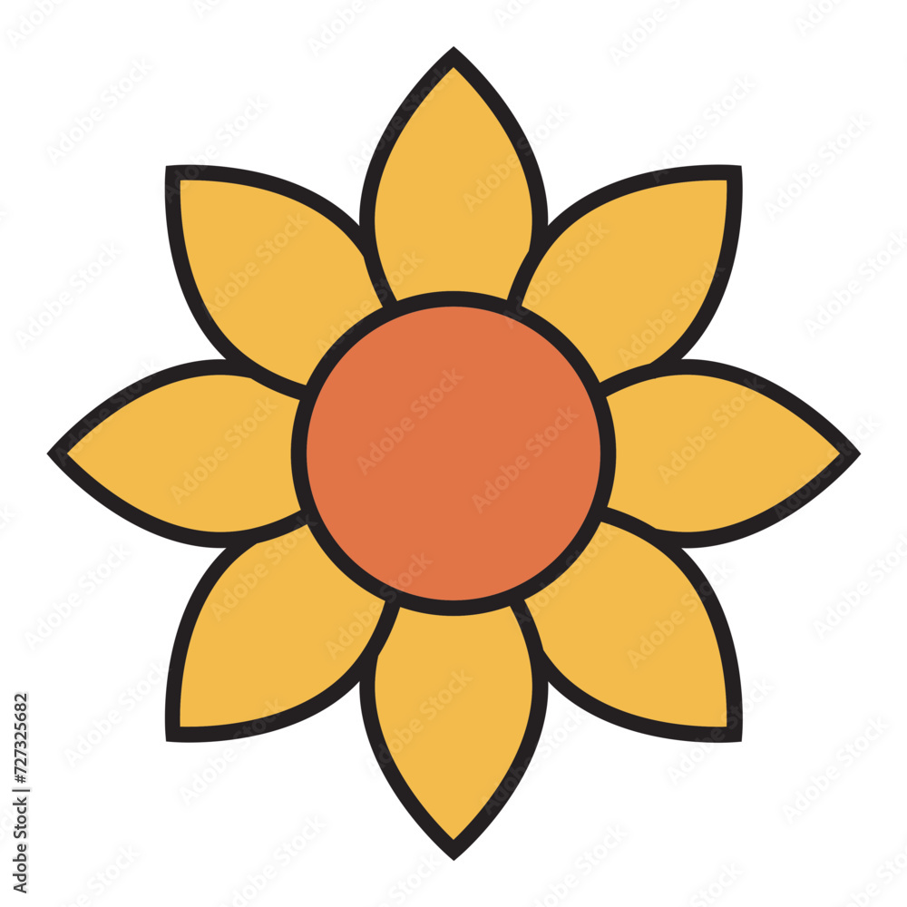 Flower icon. Flower icon.