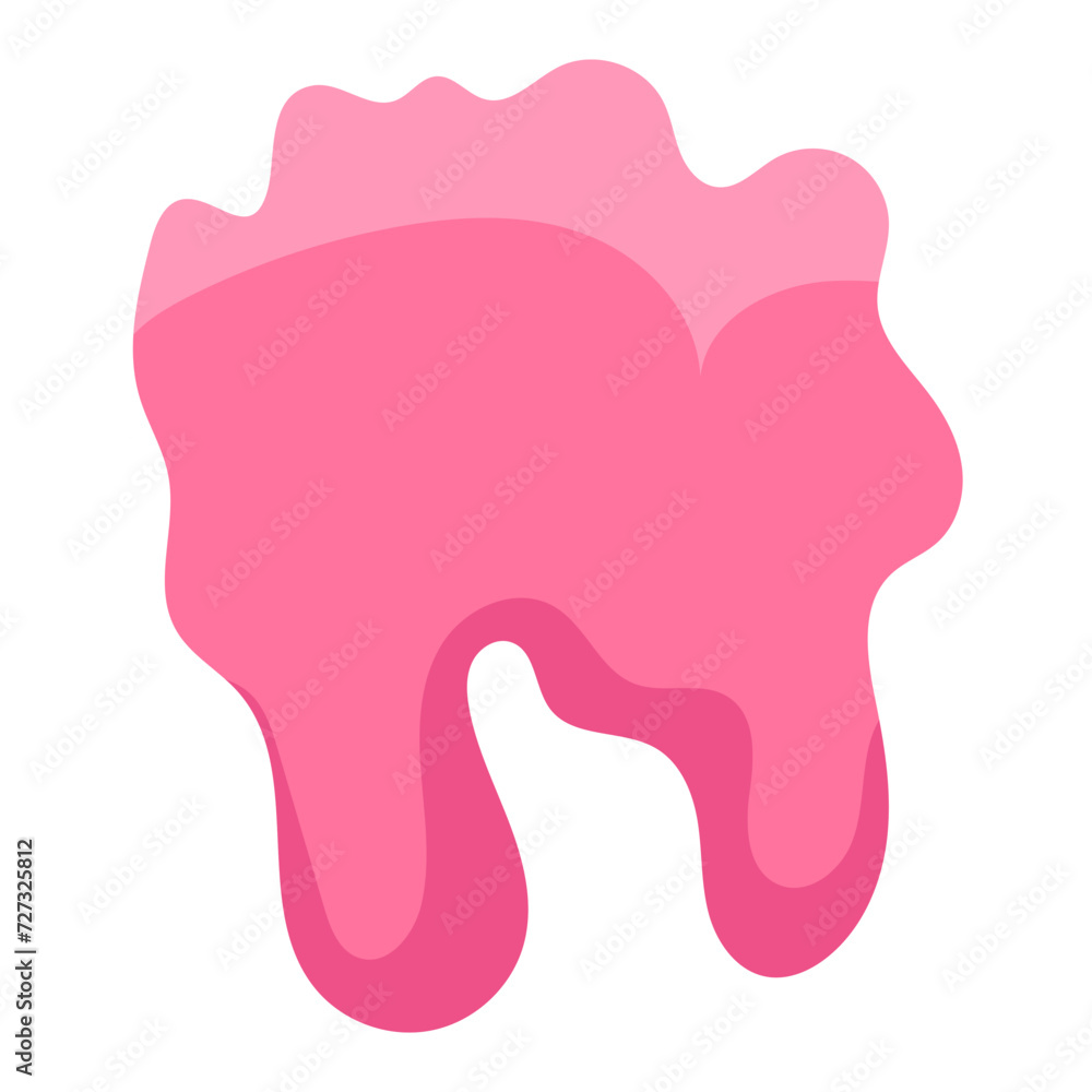 slime pink vector element