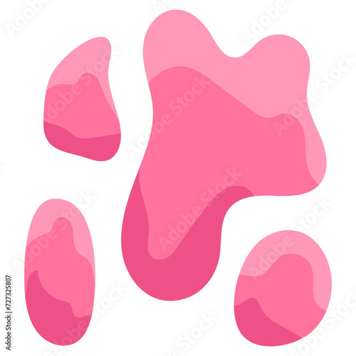 slime pink vector element