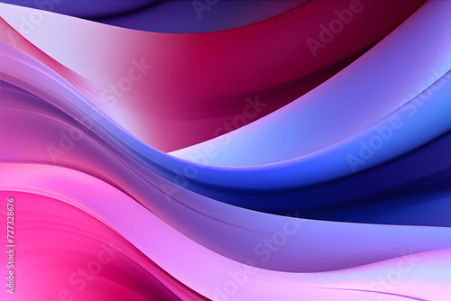 Vibrant Abstract Color Waves. Generative AI Illustration