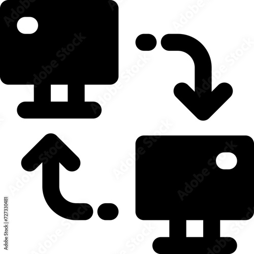 local network icon. vector glyph icon for your website, mobile, presentation, and logo design.