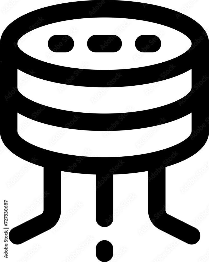 database icon. vector line icon for your website, mobile, presentation, and logo design.