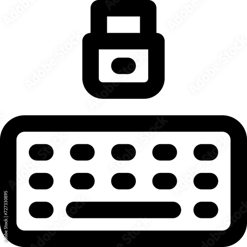 keyboard icon. vector line icon for your website, mobile, presentation, and logo design.