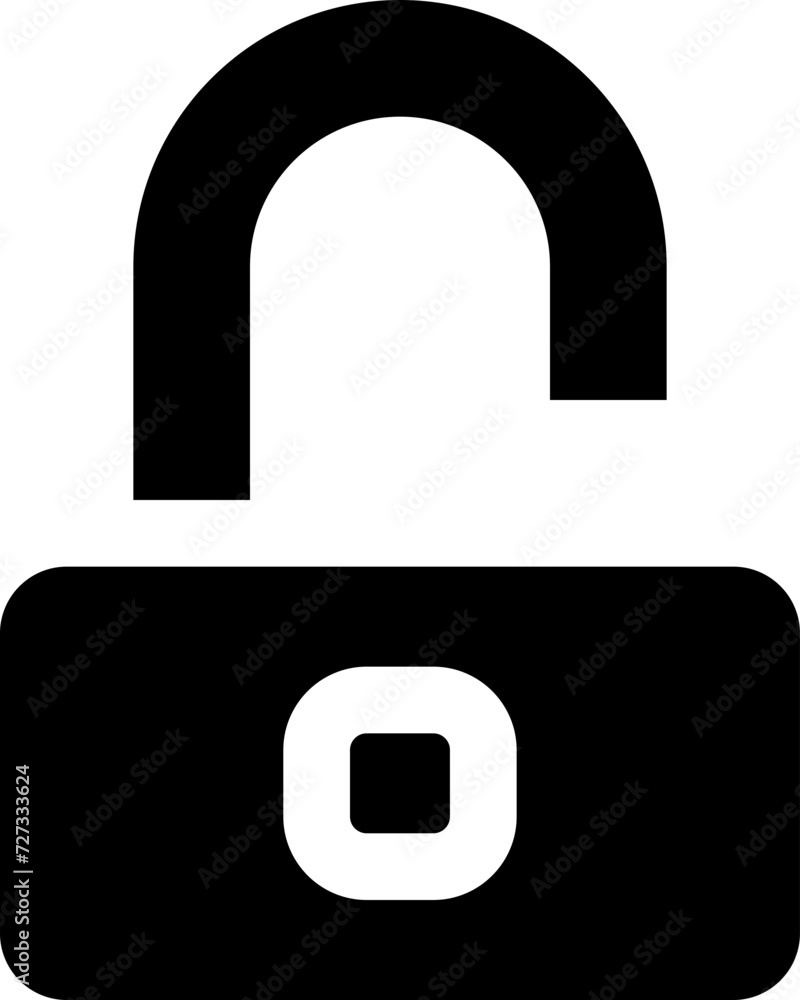 unlock icon. vector glyph icon for your website, mobile, presentation, and logo design. unlock icon. vector glyph icon for your website, mobile, presentation, and logo design.