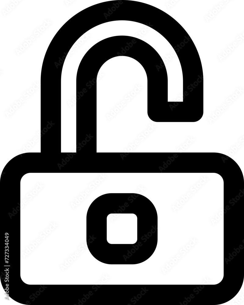 unlock icon. vector line icon for your website, mobile, presentation, and logo design.