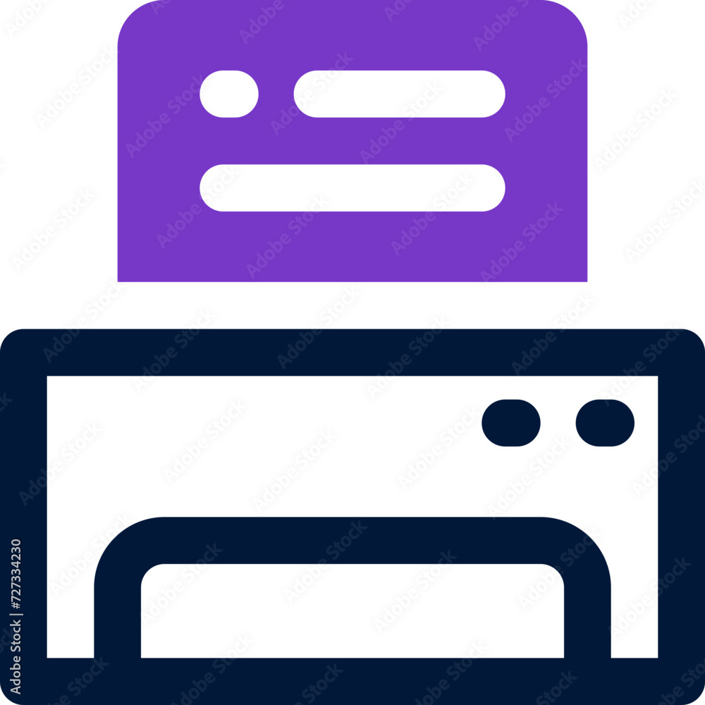 printer icon. vector dual tone icon for your website, mobile, presentation, and logo design. printer icon. vector dual tone icon for your website, mobile, presentation, and logo design.