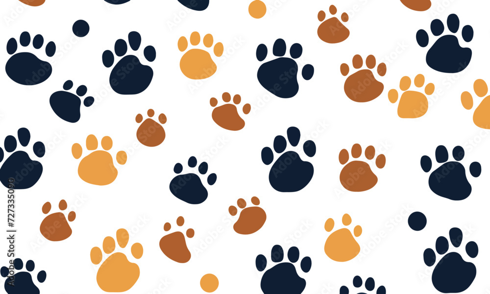 vector seamless pattern with footprints vector seamless pattern with footprints