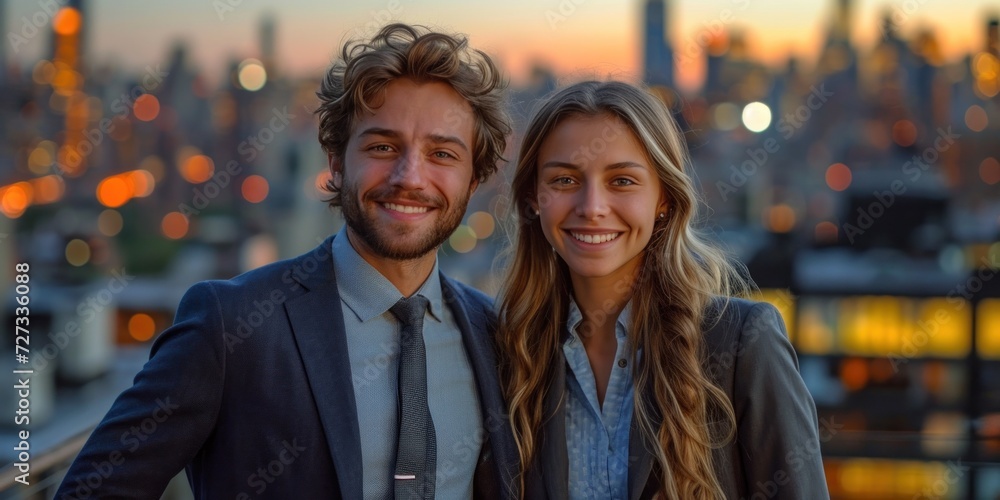 Happy young couple, embracing outdoors, radiating joy, togetherness, and happiness. Happy young couple, embracing outdoors, radiating joy, togetherness, and happiness.