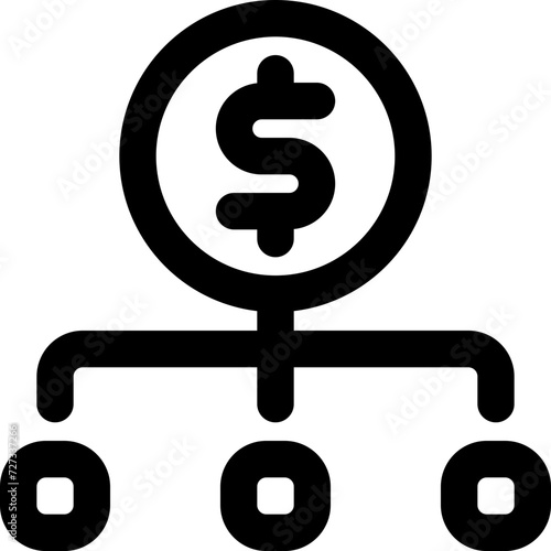money management icon. vector line icon for your website, mobile, presentation, and logo design.