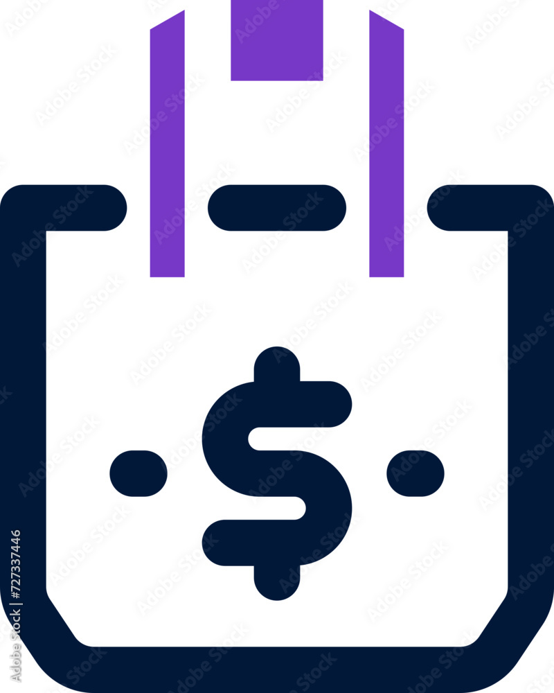shopping bag icon. vector dual tone icon for your website, mobile, presentation, and logo design. shopping bag icon. vector dual tone icon for your website, mobile, presentation, and logo design.