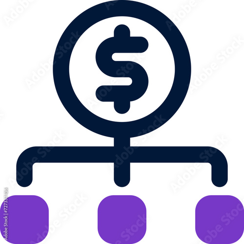 money management icon. vector dual tone icon for your website, mobile, presentation, and logo design.