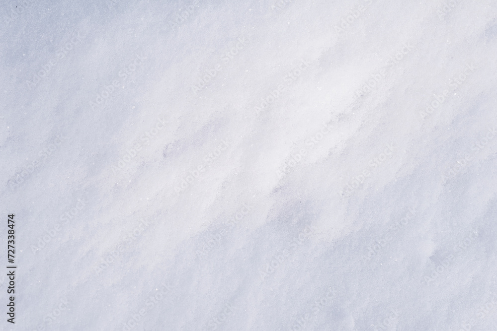 Abstract snow background, top view.