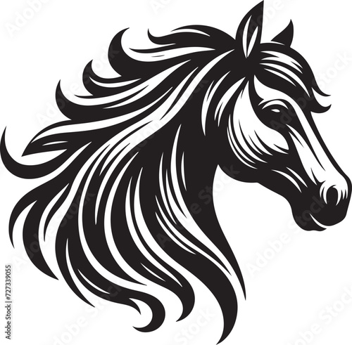 Horse Head Silhouette vector image  vector artwork of a horse head