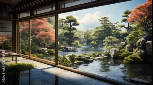 View from the beautiful residence to Japan Garden