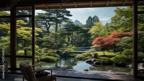 View from the beautiful residence to Japan Garden