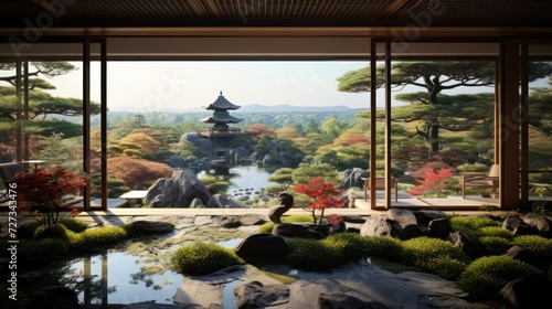 View from the beautiful residence to Japan Garden