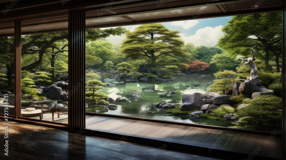 View from the beautiful residence to Japan Garden View from the beautiful residence to Japan Garden