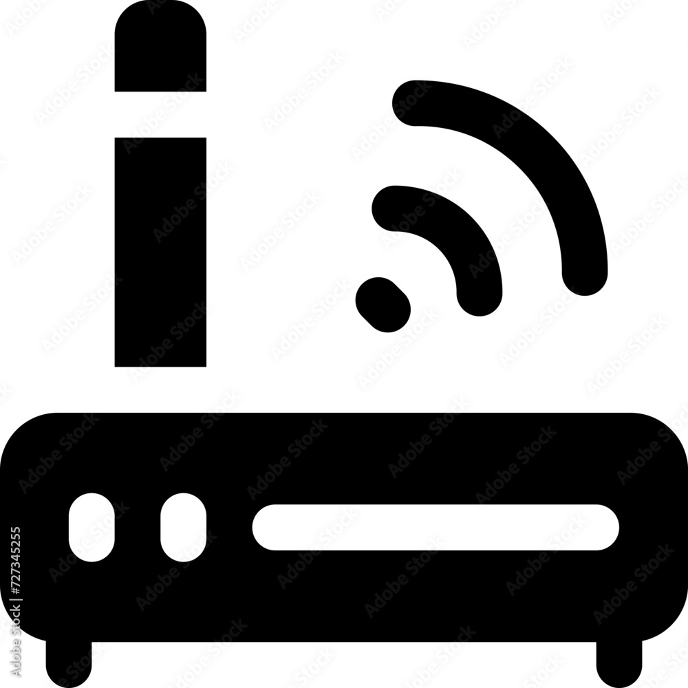 router icon. vector glyph icon for your website, mobile, presentation, and logo design. router icon. vector glyph icon for your website, mobile, presentation, and logo design.