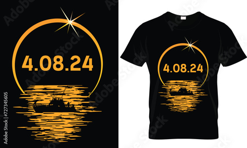 America Totality Spring 4.08.24 Total Solar Eclipse 2024 T-Shirt,  Total Solar Eclipse 2024 USA April 8 2024 T-Shirt.