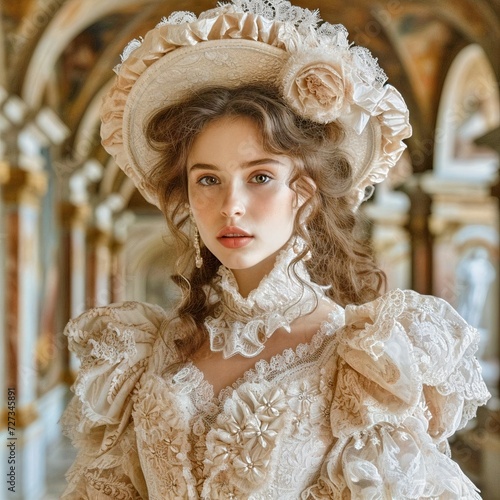 Aristocratic Allure: Renaissance-Inspired Modern Fashion photo