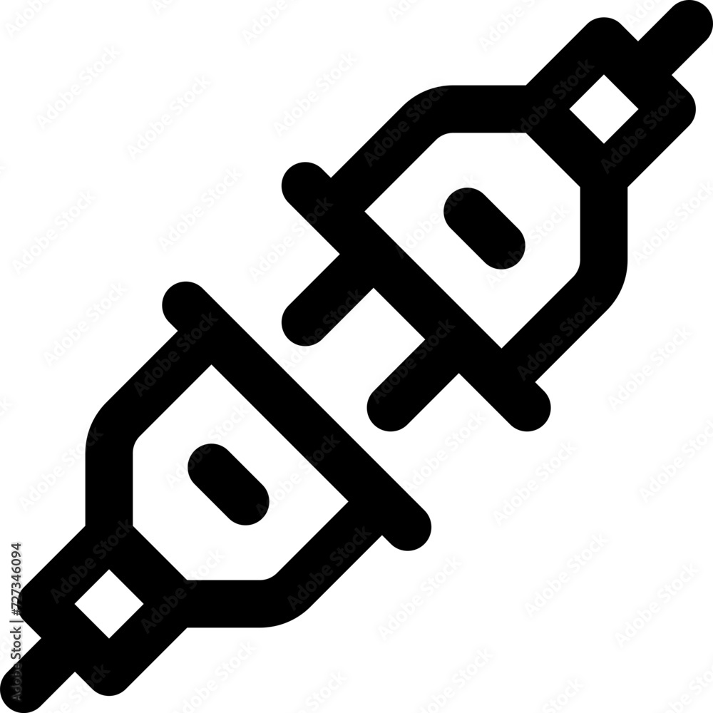 plug icon. vector line icon for your website, mobile, presentation, and logo design. plug icon. vector line icon for your website, mobile, presentation, and logo design.