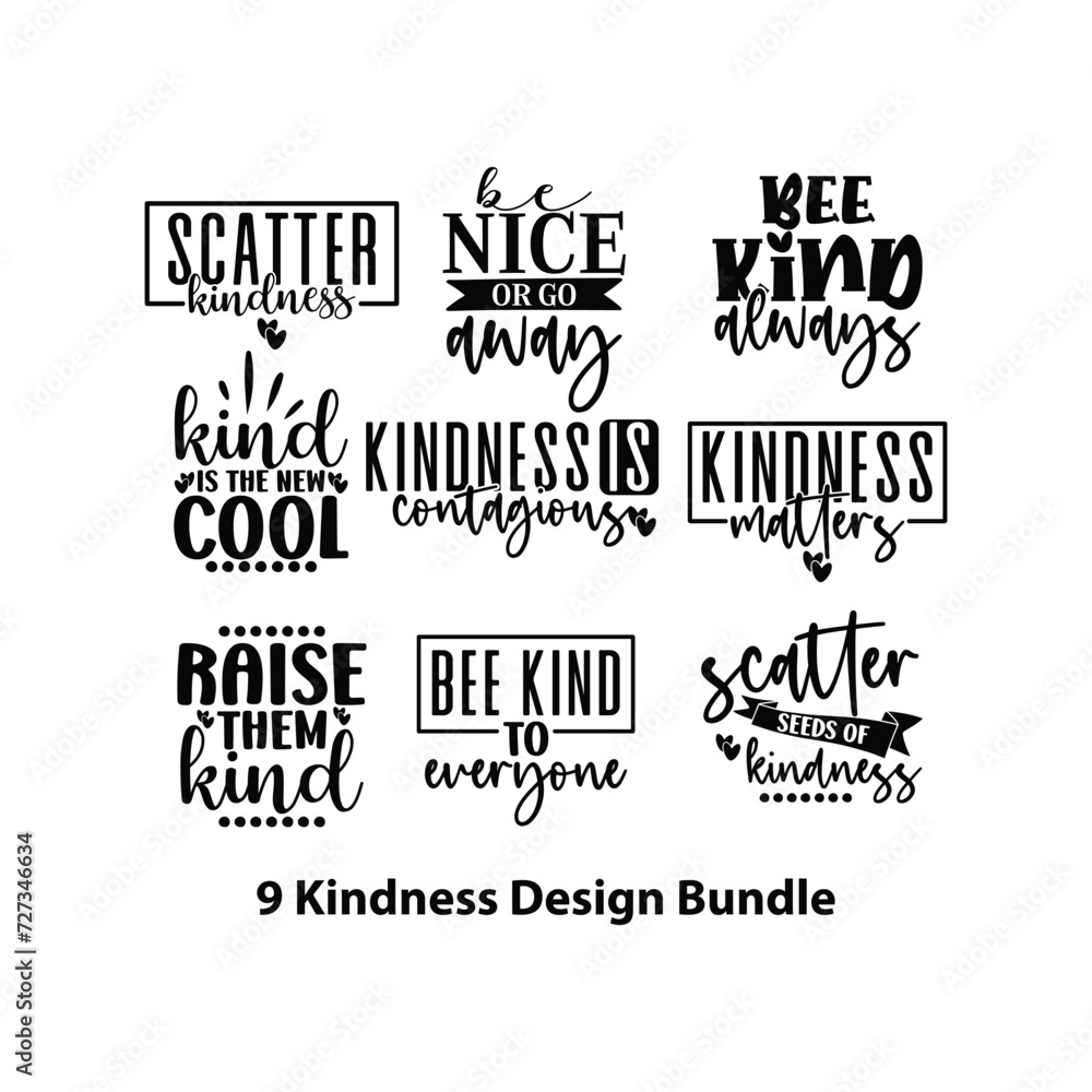 9 kindness design bundle
