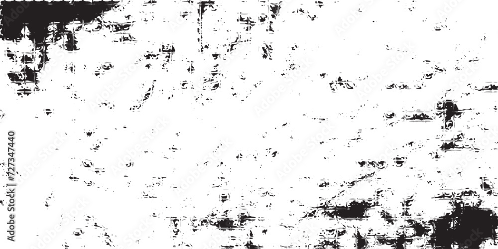 Grunge Black And White Urban Vector Texture Template.