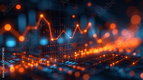 Visualizing Financial Success: A Financial Chart Depicting Growth and Prosper...