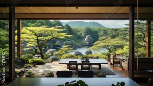 View from the beautiful residence to Japan Garden