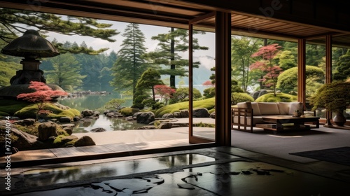 View from the beautiful residence to Japan Garden