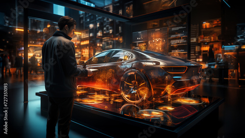 Future Car Showroom Man © RealityArtLab
