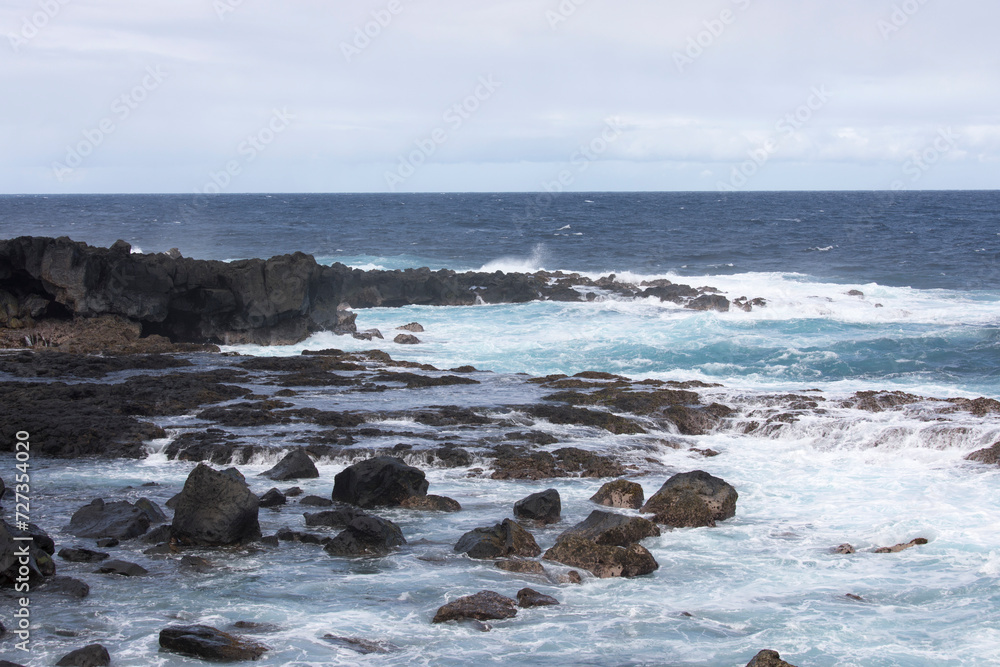 A coast view in La Reunion