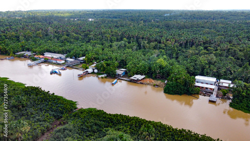 Imagem aérea da Ilha das Cinzas, Arquipélago do Marajó, Pará, Brasil