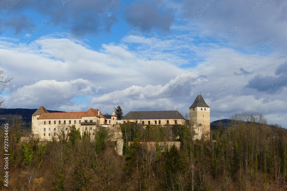 Blick auf Burg Thalberg, Wechselland, Steiermark (9)