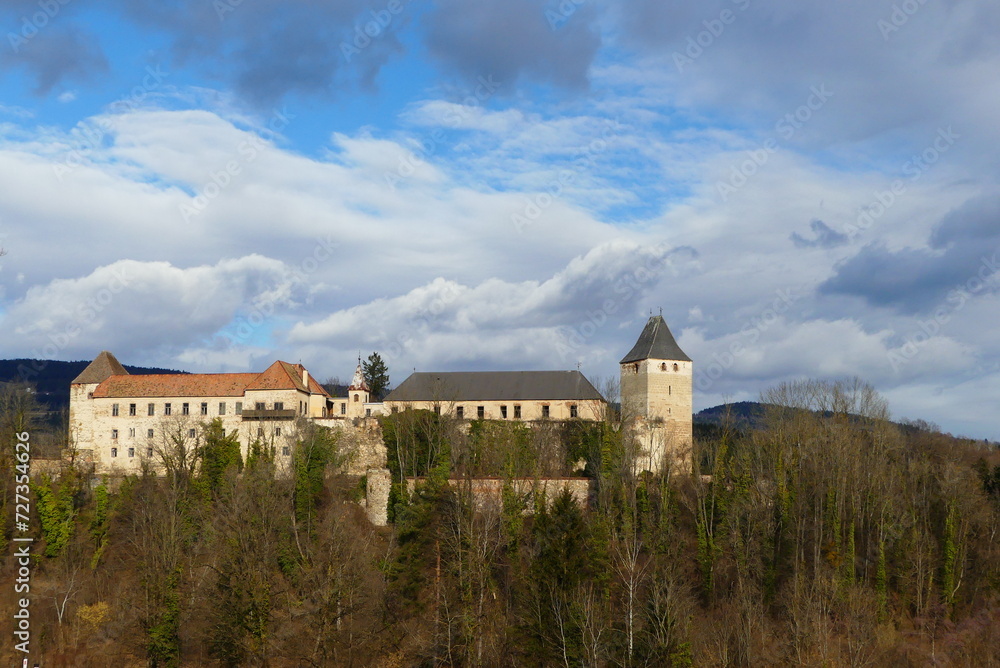 Blick auf Burg Thalberg, Wechselland, Steiermark (8)