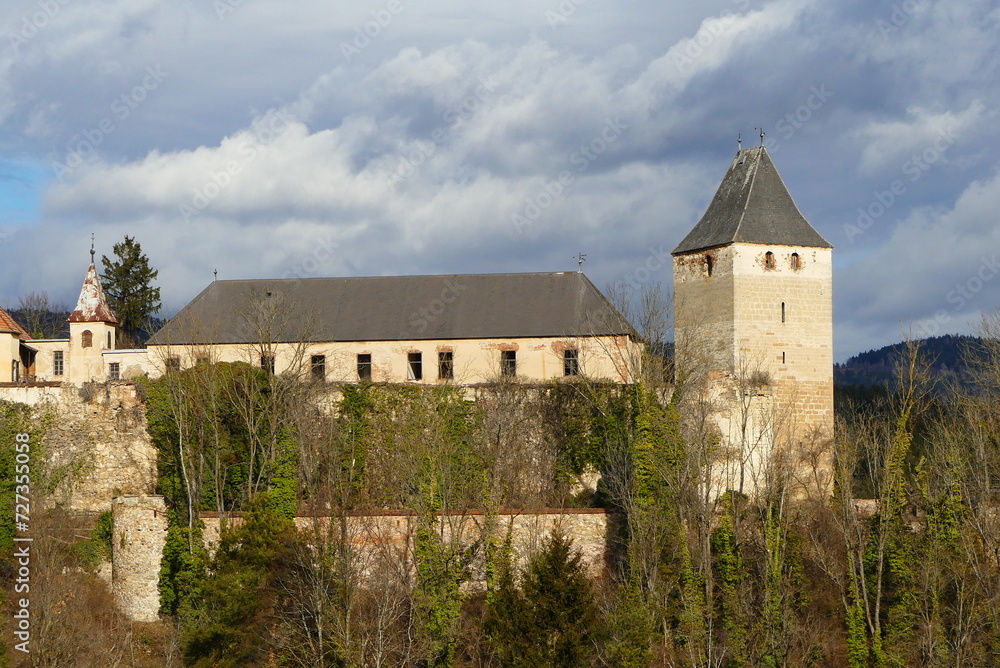 romanische Burg Thalberg, Wechselland, Steiermark (1)