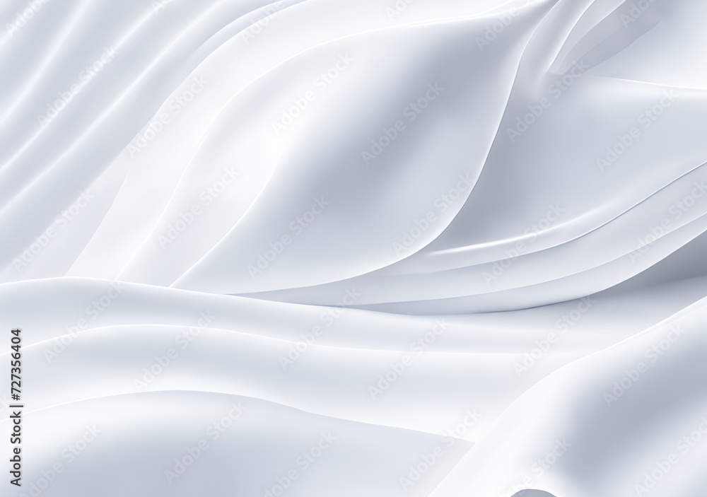 A clean and elegant white cloth or bed sheet background. Generative Ai