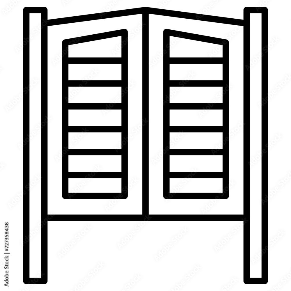 Saloon Gate Icon Saloon Gate Icon