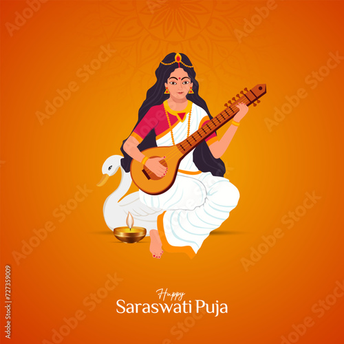 Vasant Panchami  Saraswati Puja  Basant Social Media Post