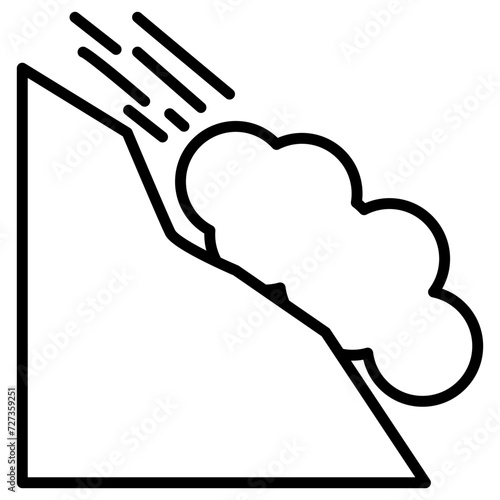 Snow Avalanche Icon