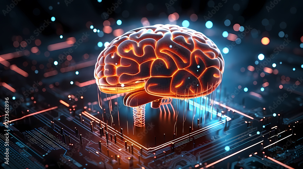 Abstract human brain or light bulb, creative PPT background Abstract human brain or light bulb, creative PPT background