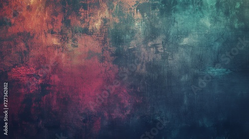 Grunge Texture Background - Hand-Drawn Colorful Distress