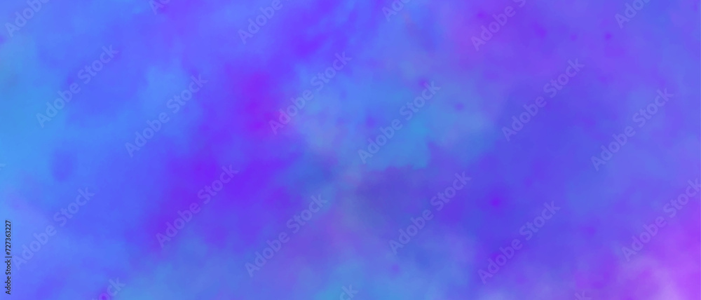 Colorful blue watercolor background. Blue purple background. Abstract background with colors