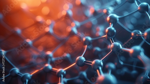 3D visualization of graphene molecules